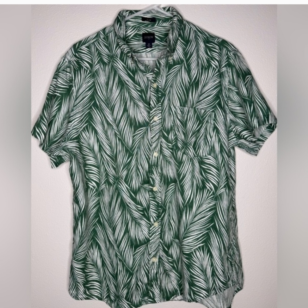 J. Crew Mens Short Sleeve Shirt L